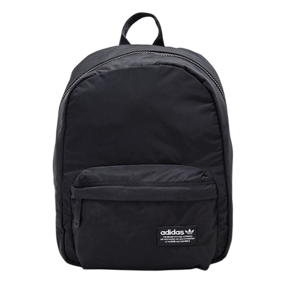 Adidas Originals Mini Black Nylon Quilted Trefoil Logo Backpack Bag - Picture 1 of 10
